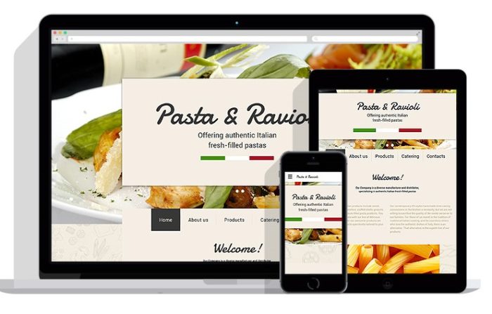 restarurante página web responsive
