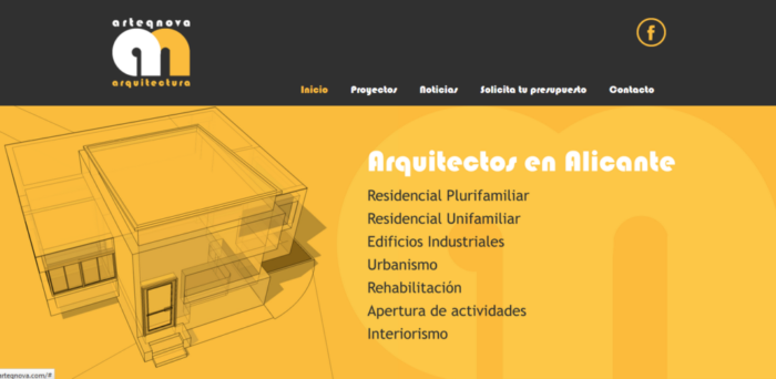 diseño web arteqnova Diseño web y Marketing online para estudio de arquitectura
