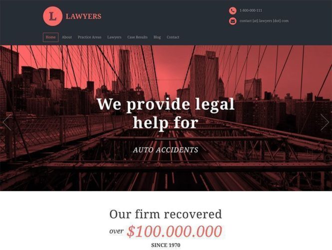 lawyers tema plantilla wordpress bufete abogados Los mejores temas wordpress para abogados