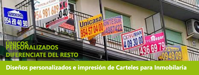 diseño carteles inmobiliaria Carteles de inmobiliaría