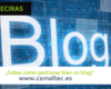 Sabes cómo gestionar bien un blog 100x80 c Diseño y desarrollo web en Algeciras