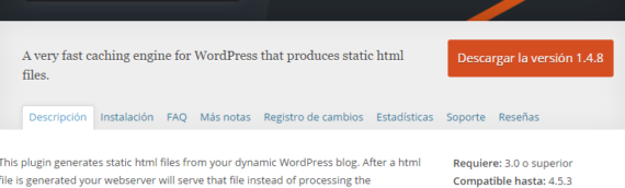 Mejora la velocidad de tu Web con WP Super Cache