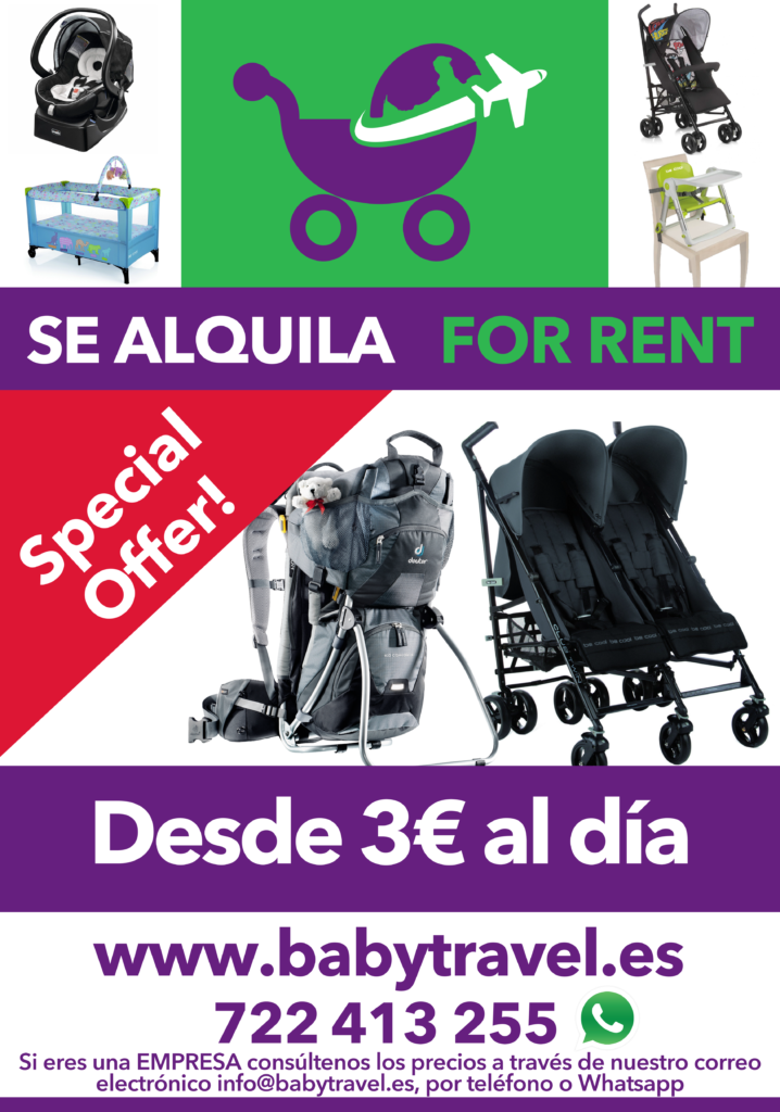 Folleto publicitario tipo Flyer para BabyTravel.es