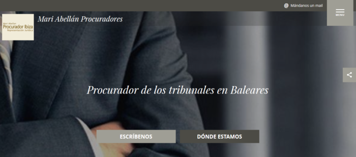Procurador Ibiza Diseño web procuradores