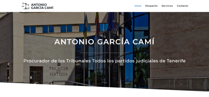 Procurador Tenerife Diseño web procuradores