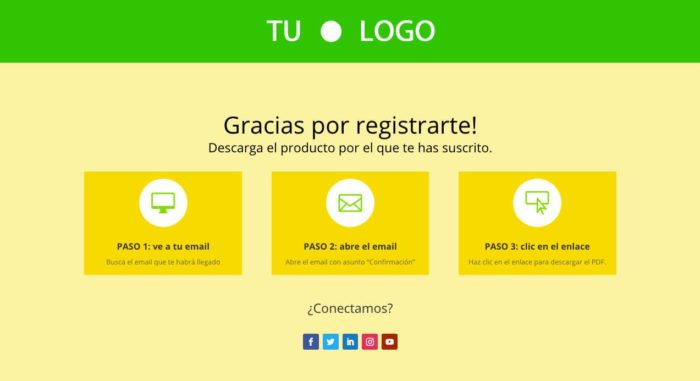 Las páginas de agradecimiento y la User Experience Las páginas de agradecimiento y la User Experience Las páginas de agradecimiento y la User Experience
